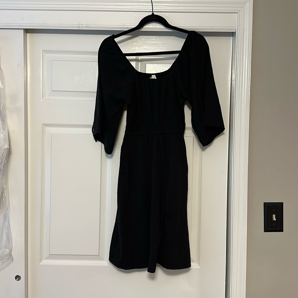 Pact Black Mini Dress